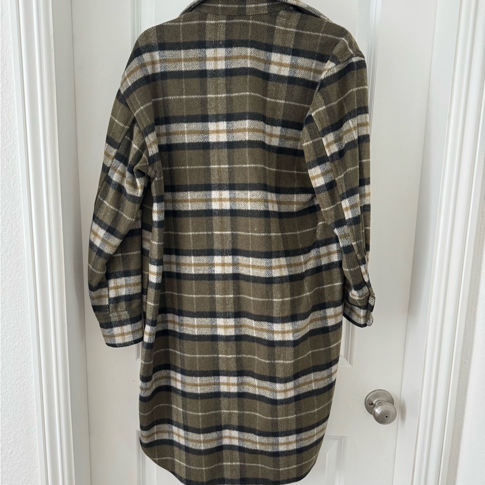 H&M shirt jacket long